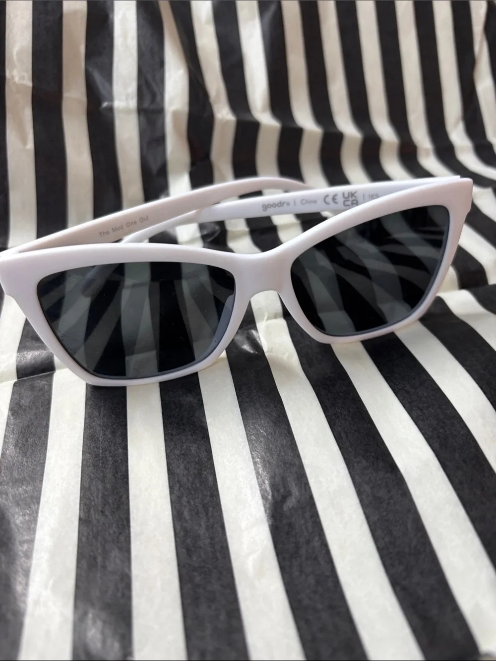 Goodr Adult White Cat-Eye Sunglasses